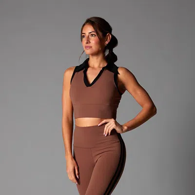 Tavi Contrast Polo Tank In Multi