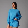 Tavi Ease Crew Terry Sweatshirt In Blue