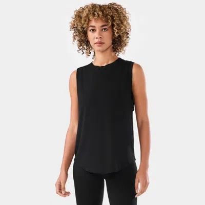 Tavi High Neck Muscle Tank In Black