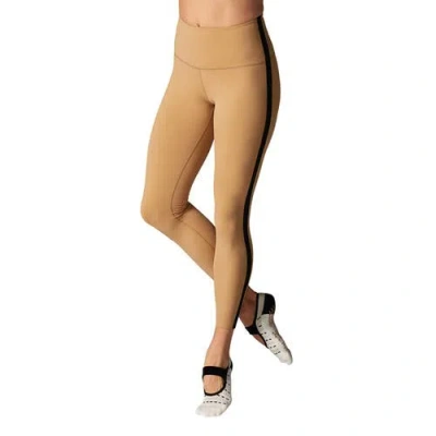 Tavi High Waisted 7/8 Stripe Legging In Brown