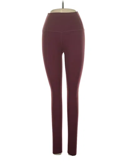 Pre-owned Tavi Leggings In Burgundy