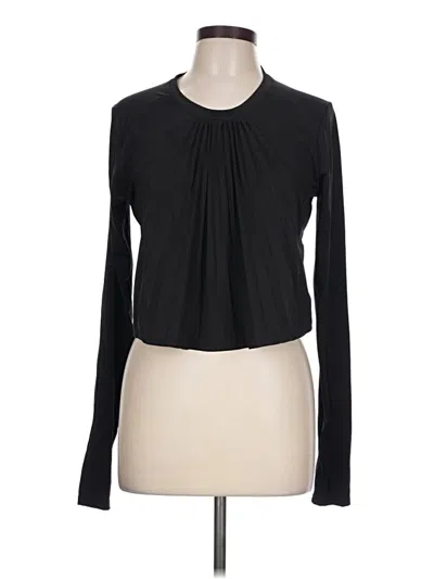 Pre-owned Tavi Long Sleeve Top Black Keyhole Neckline Tops