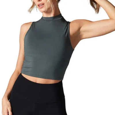 Tavi Mock Neck Tank In Blue