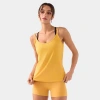 Tavi Pace Rib Tank In Yellow