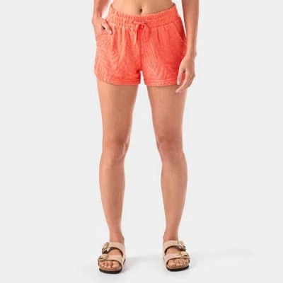 Tavi Palm Terry Short In Orange