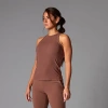 Tavi Perfect Fit Rib Tank In Brown