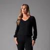 Tavi Rib Long Sleeve In Black