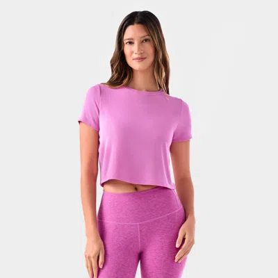 Tavi Ribbed Tee In Animal Print