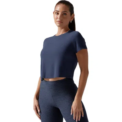 Tavi Ribbed Tee In Blue