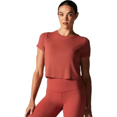 Tavi Ribbed Tee In Blue