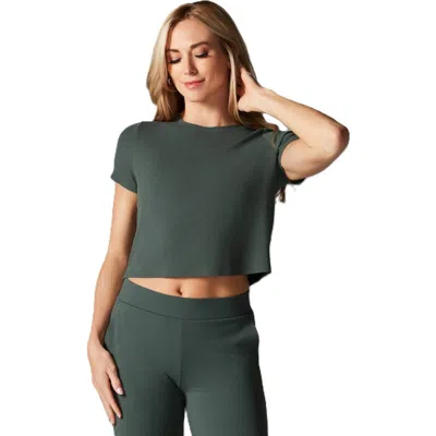 Tavi Ribbed Tee In Green