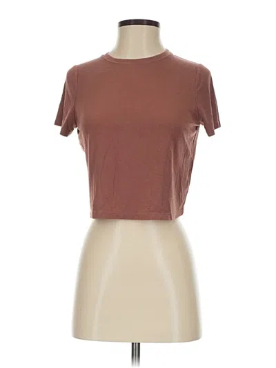 Pre-owned Tavi Short Sleeve T-shirt In Brown