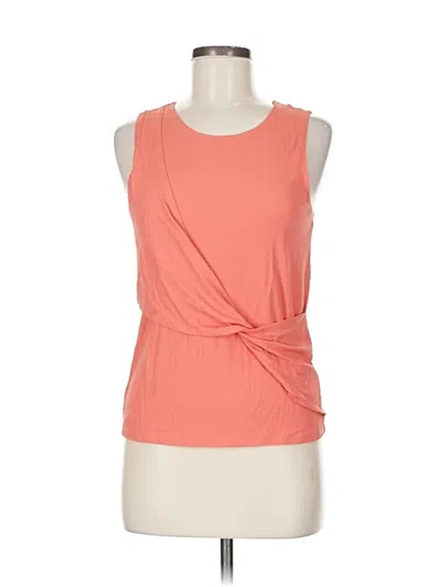 Pre-owned Tavi Sleeveless Top Orange Halter Neckline Tops