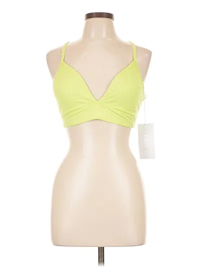Tavi Tank Top Green Halter Neckline Tops In Yellow