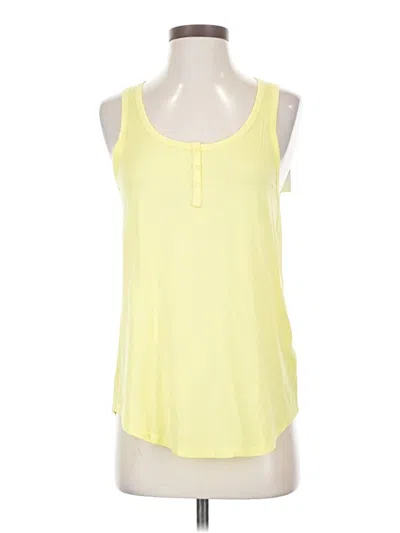 Pre-owned Tavi Tank Top Yellow Halter Neckline Tops