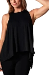 Tavi Tie Back Tank In Black