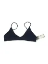 Tavik Swimsuit Top Blue Solid Pattern Swimwear In Blue