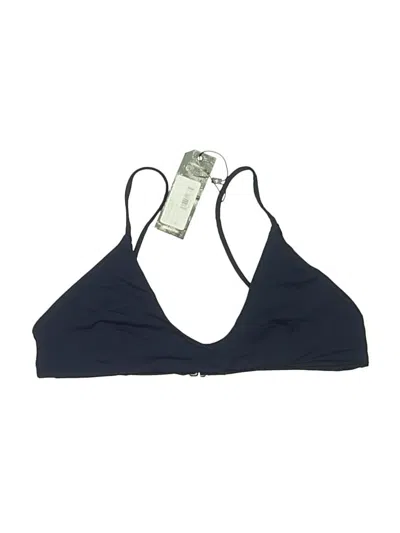 Pre-owned Tavik Swimsuit Top Blue Solid Pattern Swimwear