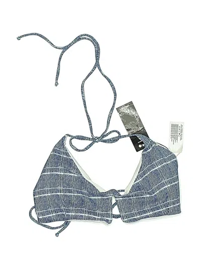 Tavik Swimsuit Top Blue Tweed Pattern Swimwear