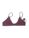 Tavik Swimsuit Top Burgundy Solid Pattern Swimwear In Burgundy