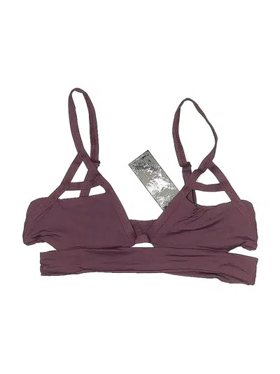 Pre-owned Tavik Swimsuit Top Burgundy Swimwear
