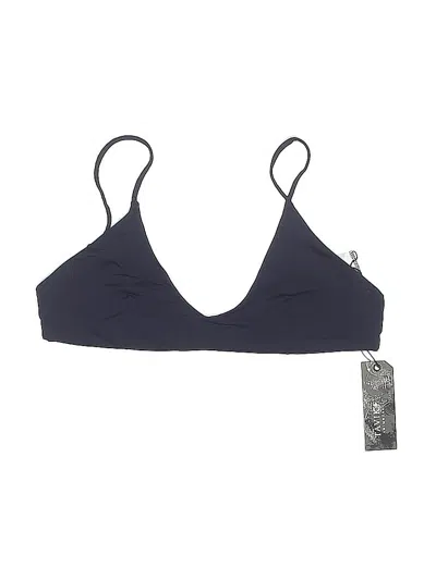 Tavik Swimsuit Top Gray Solid Pattern Swimwear In Blue