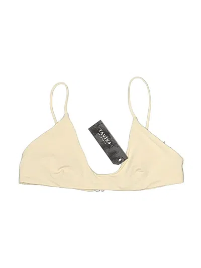 Pre-owned Tavik Swimsuit Top Ivory Swimwear