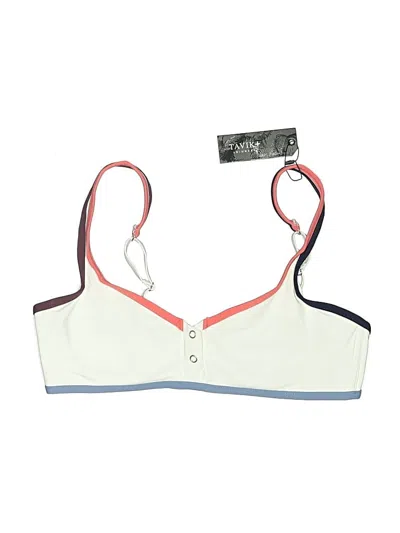 Pre-owned Tavik Swimsuit Top Ivory Swimwear