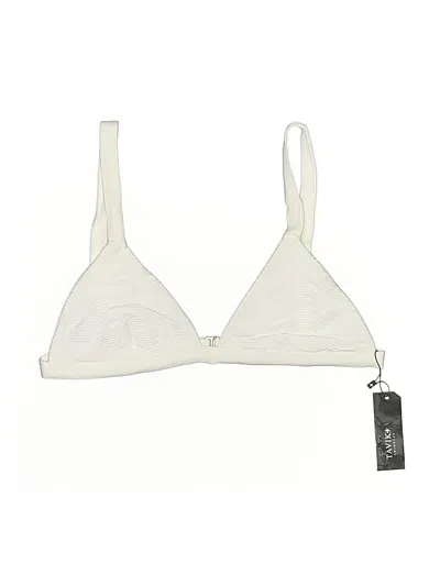 Pre-owned Tavik Swimsuit Top Ivory Swimwear