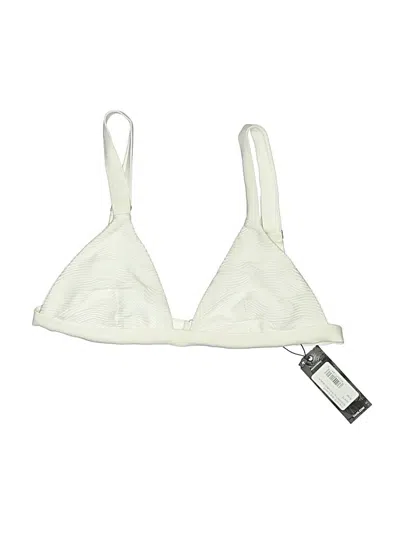 Pre-owned Tavik Swimsuit Top Ivory Swimwear