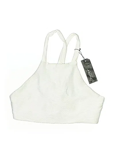 Pre-owned Tavik Swimsuit Top Ivory Swimwear In White