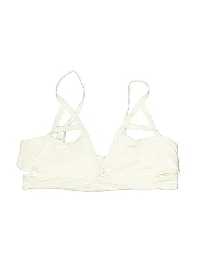 Pre-owned Tavik Swimsuit Top Ivory Swimwear In White