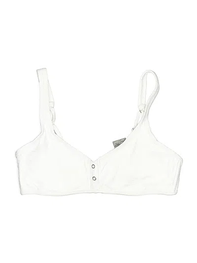 Pre-owned Tavik Swimsuit Top White Swimwear