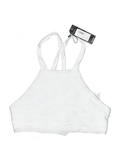 Tavik Swimsuit Top White Swimwear In Burgundy