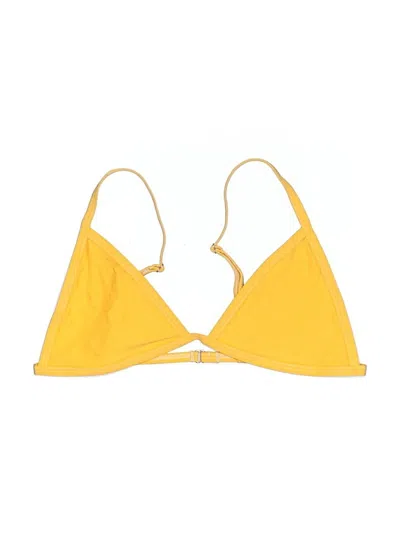 Pre-owned Tavik Swimsuit Top Yellow Swimwear