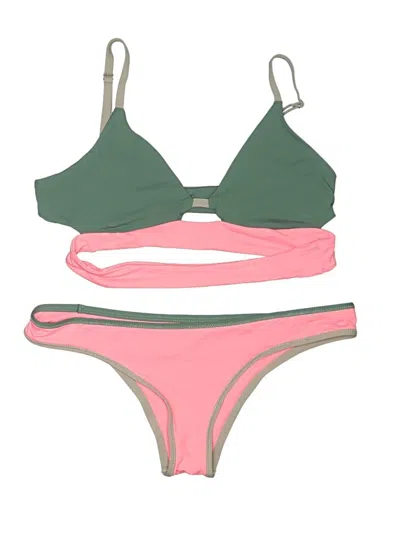 Pre-owned Tavik Two Piece Swimsuit In Green