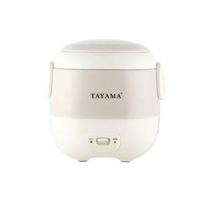 Tayama 1.5-cup Portable Mini Rice Cooker In White