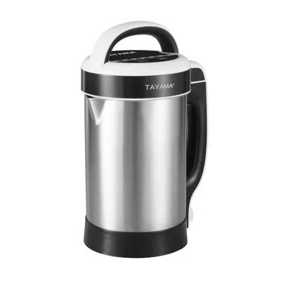 Tayama Multi-functional Stainless Steel Soy And Nutmilk Maker, 1.3l In Black