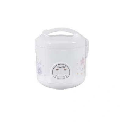 Tayama Rice Cooker And Food Steamer In White