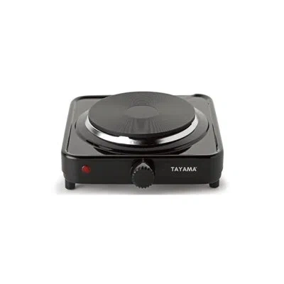 Tayama Single Burner Black Diecast Hot Plate With Temperature Control