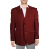 Tayion By Montee Holland Acontour Mens Collar Polyester Two-button Blazer
