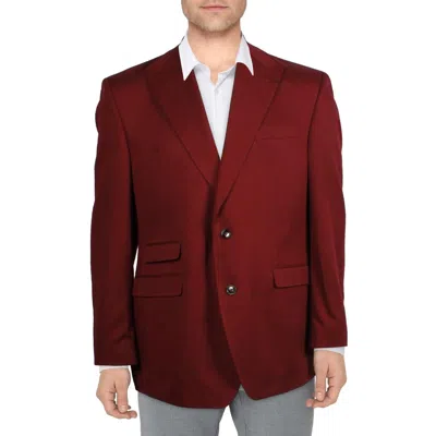Tayion By Montee Holland Acontour Mens Collar Polyester Two-button Blazer