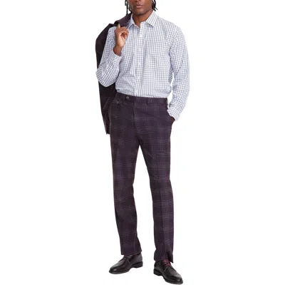 Tayion By Montee Holland Awonder Mens Plaid Polyester Dress Pants In White