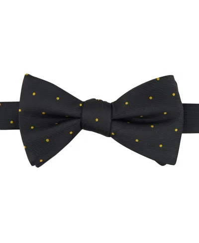 Tayion Collection Mens Black Dot Bow Tie