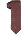 Tayion Collection Men's Brown Dot Tie In Brown