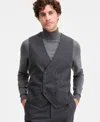 Tayion Collection Men's Classic-fit Houndstooth Double-breasted Suit Separate Vest In Multi