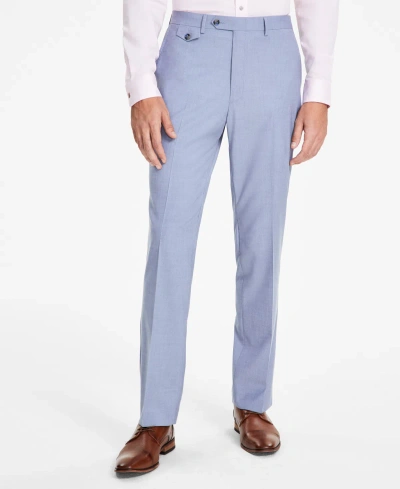 Tayion Collection Men's Classic-fit Solid Suit Pants In Light Blue