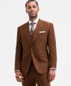 Tayion Collection Men's Classic-fit Solid Suit Separate Jacket In Brown