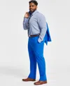 Tayion Collection Men's Classic-fit Solid Suit Separate Pants In Blue