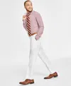 Tayion Collection Men's Classic-fit Solid Suit Separate Pants In Off White